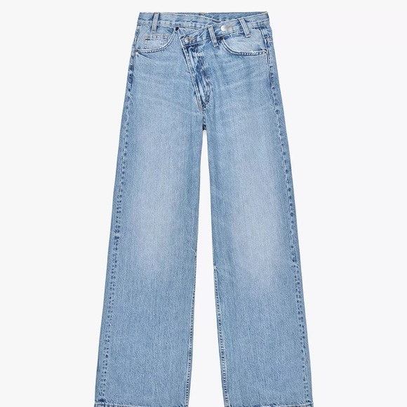 Zara TRF high waisted wide leg jean - Picture 2 of 4